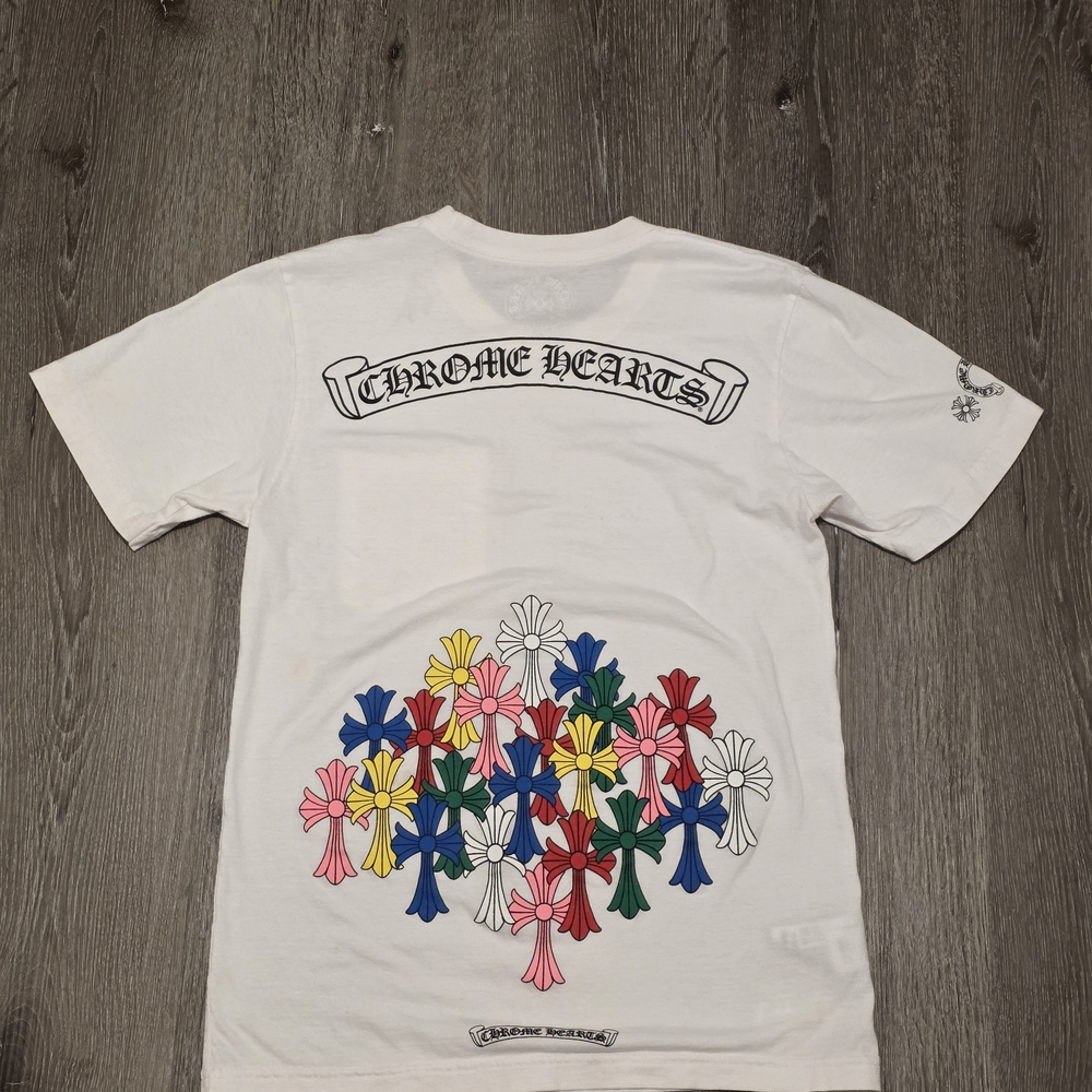 Chrome Hearts Multicolor Cross Cemetery T-Shirt Mens Small